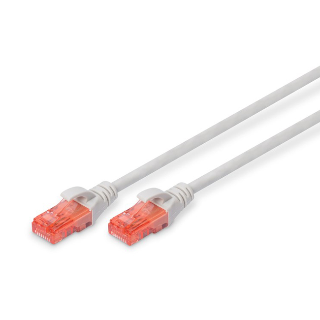Digitus DK-1617-100 U/UTP Cat6 Gri Kablo (10m)