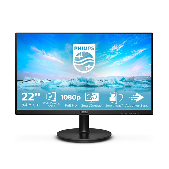 Philips 221V8/00 21.5" 4ms 75Hz FHD Vga Hdmi VA