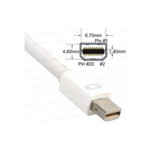 Dark Mini DisplayPort to VGA Dişi Çevirici