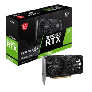 MSI GeForce RTX 3050 Ventus 2X E 6G OC GDDR6 96Bit